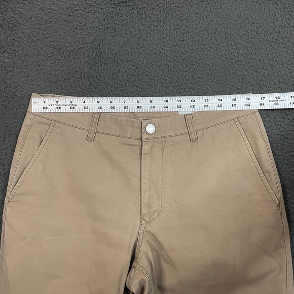 Bonobos Chino Pants Mens 32 Beige Tan Straight Fit Washed Chinos Casual 32x32 - Picture 7 of 12